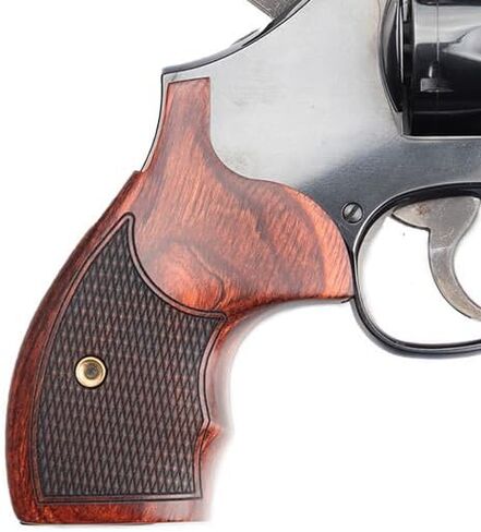 Altamont S&W K/L Round Super Rosewood Checkered Revolver Grip in Kuwait