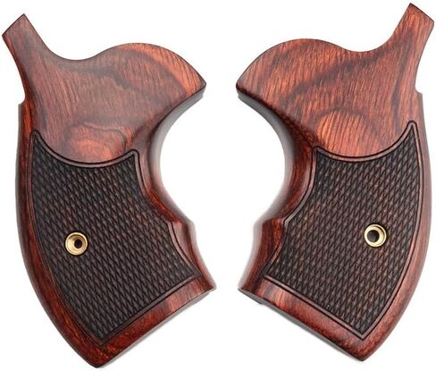 Altamont S&W K/L Round Super Rosewood Checkered Revolver Grip in Kuwait