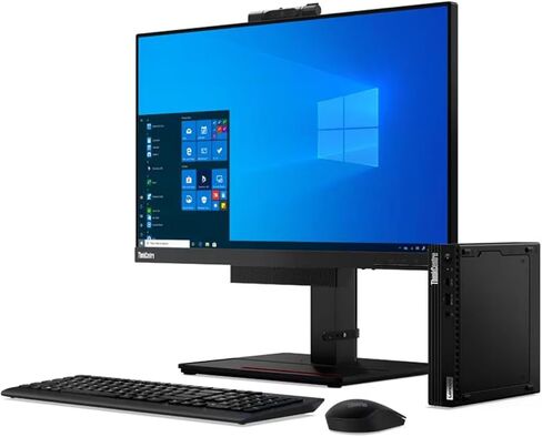 Lenovo ThinkCentre M75q Business Mini Desktop (AMD Ryzen 5 PRO 5650GE, AMD Radeon, 16GB DDR4, 512GB PCIe SSD, WiFi 6, Bluetooth 5.4, 65W PSU, RJ-45, 1 Display Port, HDMI, Win 11 Home) (Renewed) in Kuwait