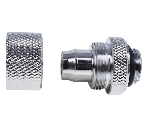Alphacool Eiszapfen G1/4" إلى 13 مم ID، 19 مم OD ضغط مناسب للأنابيب الناعمة، كروم in Kuwait