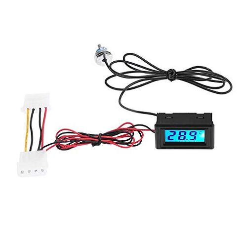 G1 4 Thread Water Block LED Display Temperature Detector Thermometer with 4Pin Power Plug for PC Water Cooling System in Kuwait