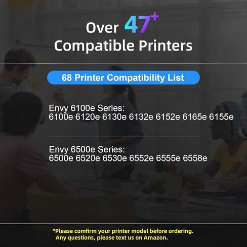 خراطيش حبر 68XL بديلة لخراطيش حبر HP 68e 68 XL حزمة كومبو سوداء اللون متوافقة مع طابعة HP Envy 6155e، 6500e، 6552e، 6555e، 6558e، 6100e، 6152e (عبوتان) in Kuwait