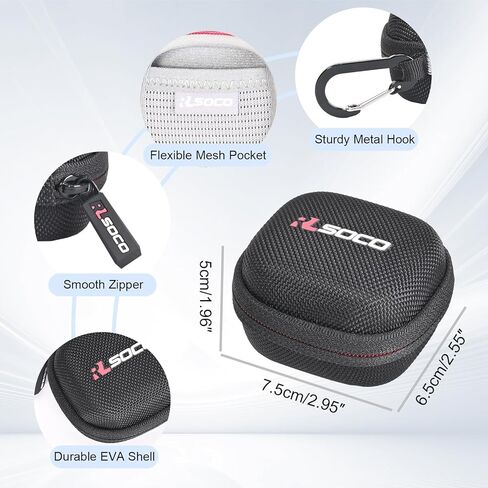 حافظة صلبة RLSOCO لسماعات Anker Soundcore P30i المانعة للضوضاء | حقيبة تخزين مقاومة للصدمات، والغبار، ومقاومة للماء، مع خطاف معدني قوي (الجراب فقط) in Kuwait