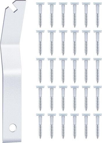 Lanties 103 Pcs T Screw Wrench Set, 100 Pcs T Head Security Screw and 3 Pcs T Screw Wrench Hardened Wrench Security Screws Picture Hangers to Lock Artwork in Kuwait