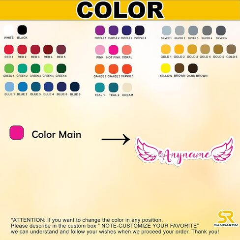 Custom Angel Wings Name Sticker Personalized Text with Fairy Style Decal Waterproof Vinyl Decal for Water Bottles Tumbler Laptop Hard Hat Car Kindle Gifts for Girl Boy in Kuwait