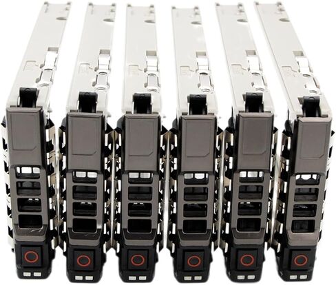 6pcs Pack 2.5" SAS SATA Hard Drive Tray Caddy 8FKXC 08FKXC Compatible for 13th R630 R730 R730XD T630 R430 T430 PowerVault MD1420 MD3420 Series in Kuwait