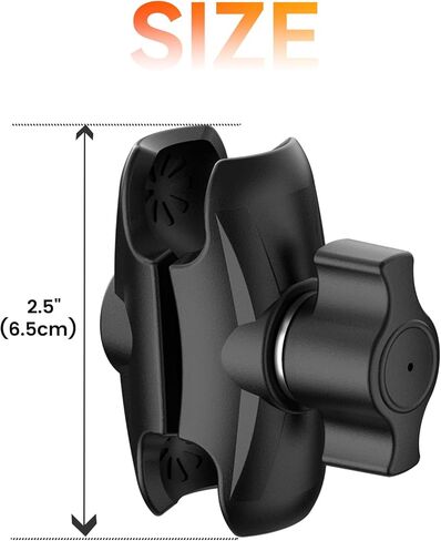 OHLPRO Double Socket Arm for RAM Mounts B Size 1" Ball Components, Durable Mounting Arm Extension Adapter for Car Dash, Truck, Boat Phone Holder and GPS. in Kuwait