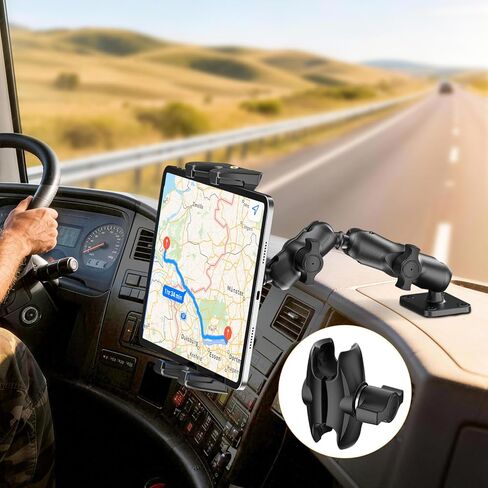OHLPRO Double Socket Arm for RAM Mounts B Size 1" Ball Components, Durable Mounting Arm Extension Adapter for Car Dash, Truck, Boat Phone Holder and GPS. in Kuwait