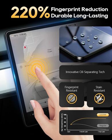 LFOTPP 2025 2026 واقي شاشة Toyota Camry 2025+ Toyota Camry XLE/XSE مقاس 12.3 بوصة طبقة حماية من الزجاج المقسى [مضاد للخدش فائق الوضوح] 2025 2026 ملحقات Toyota Camry 2025 Camry in Kuwait