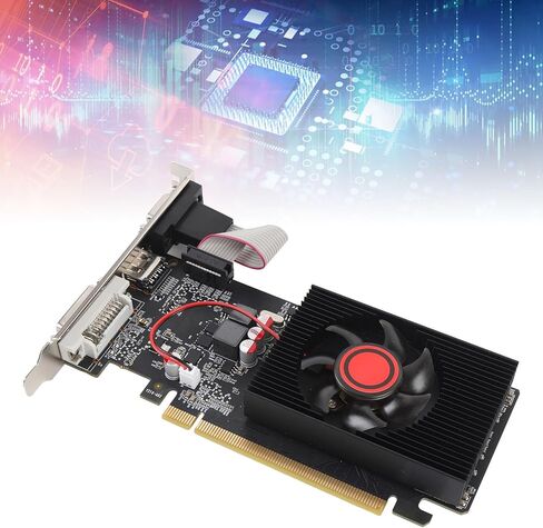 1GB DDR3 Gaming Graphics Card, 64BIT 500MHz Core Frequency 600MHz Memory Frequency PCIe 2.0 16X Video Card, for Computer PCs 11 10 7 8 in Kuwait