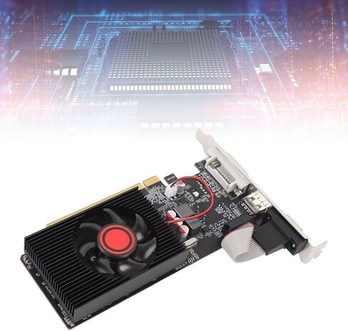 1GB DDR3 Gaming Graphics Card, 64BIT 500MHz Core Frequency 600MHz Memory Frequency PCIe 2.0 16X Video Card, for Computer PCs 11 10 7 8 in Kuwait