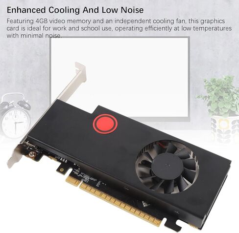 Graphics Card, 4GB DDR5 128 Bit 1116MHz 1653MHz PCI Express 2.0 16X Video Card for Desktop Computer, with HD Multimedia Interface and DisplayPort in Kuwait