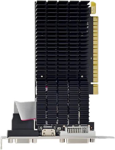 R5230 2G DDR3 Low Profile Graphics Card, 64 Bit PC Video Card with Single Fan Cooling, DVI VGA for 7 8 10 Multi Display in Kuwait