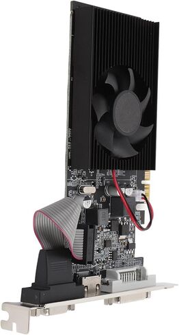 بطاقة رسومات، 1 جيجا DDR3 64 بت 500 ميجا هرتز كور 589 ميجا هرتز، بطاقة فيديو PCI Express 2.0 x16 مع واجهة وسائط متعددة عالية الدقة VGA DVI، لألعاب الكمبيوتر والعمل in Kuwait
