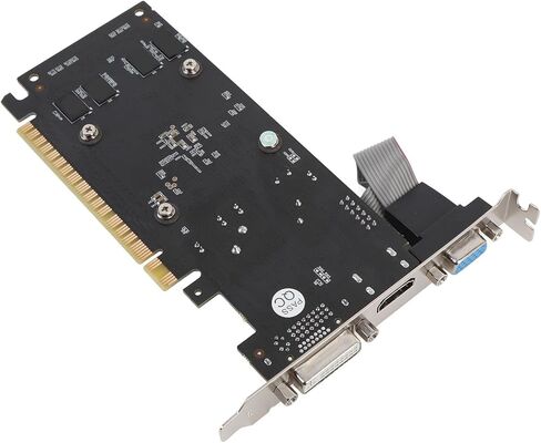 بطاقة رسومات، 1 جيجا DDR3 64 بت 500 ميجا هرتز كور 589 ميجا هرتز، بطاقة فيديو PCI Express 2.0 x16 مع واجهة وسائط متعددة عالية الدقة VGA DVI، لألعاب الكمبيوتر والعمل in Kuwait