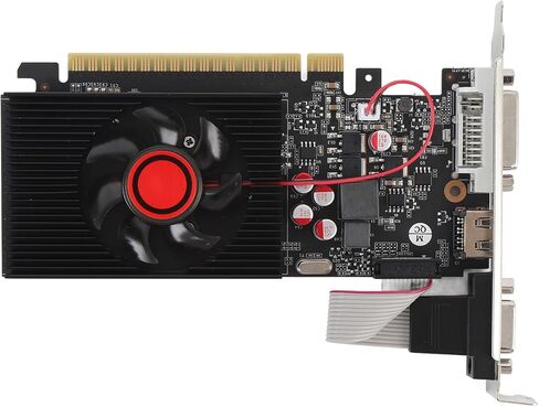 بطاقة رسومات GT730 4 جيجا DDR3، بطاقة فيديو 128 بت مع تردد أساسي 650 ميجا هرتز وDVI VGA مزدوج، لألعاب الكمبيوتر 10 11 Vista in Kuwait