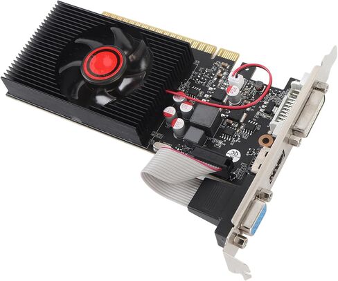 بطاقة رسومات GT730 4 جيجا DDR3، بطاقة فيديو 128 بت مع تردد أساسي 650 ميجا هرتز وDVI VGA مزدوج، لألعاب الكمبيوتر 10 11 Vista in Kuwait