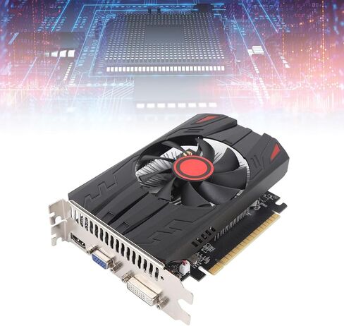 Graphics Card, 2GB GDDR5 128BIT PCI Express 2.0 16X Video Card with 1059MHz Core Clock and 1250MHz Memory Frequency, for 7 8 10 11 Vista in Kuwait