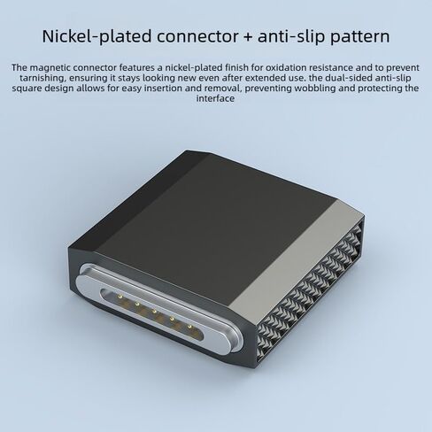 140W USB-C to Magnetic 3 Adapter, PD3.1 Fast Charging 90° Side Bend Gray Zinc Alloy Converter Type-C to Mags 3 for Pro 16"/14" (2025-2021) Air 15"/13" (2025-2022), M1/M2/M3//M4/M5 Series in Kuwait