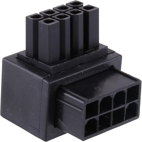 ATX8Pin Female 90 Degree Angled to 8Pin Male Power Adapter GPU Steering Connector for Desktops Graphics Card Adapter for Desktops Graphics Card in Kuwait