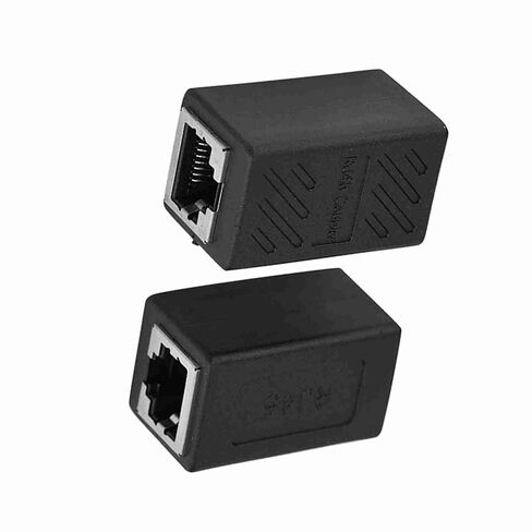 Compact Lightweight RJ45 Network Connector for Stable Connection, 2PCS RJ45 Female to Female Ethernet Extender for LAN Cable Spacesaving Solution in Kuwait