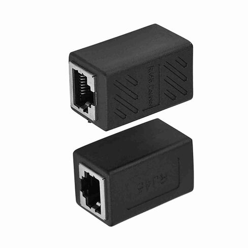 Compact Lightweight RJ45 Network Connector for Stable Connection, 2PCS RJ45 Female to Female Ethernet Extender for LAN Cable Spacesaving Solution in Kuwait