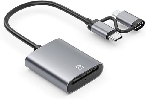 8Pin Type C MS Card Reader Adapter for Phone Pad Aluminum Alloy Memory Sticks Storage Two Slot Card Reader in Kuwait