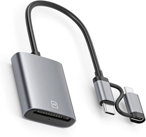 8Pin Type C MS Card Reader Adapter for Phone Pad Aluminum Alloy Memory Sticks Storage Two Slot Card Reader in Kuwait