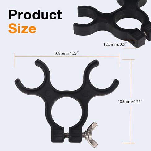 مشبك ساق MOETER Bipod ورأس برغي الإبهام، مشبك Bipod خفيف الوزن لعمود GPS، عمود المنشور، المسح، تخطيط البناء، والعمل الميداني GNSS in Kuwait