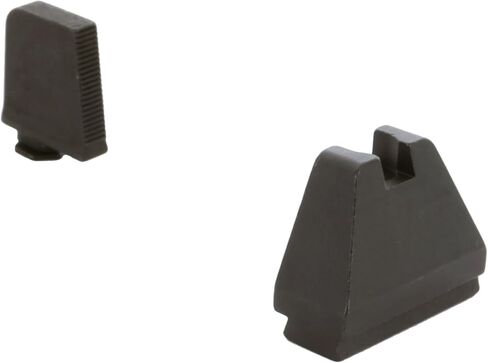 مجموعة رؤية AMERIGLO Optic المتوافقة مع Glock - 9XL طويل أسود مسنن .500 بوصة أمامي، أسود مسطح .600 بوصة خلفي in Kuwait