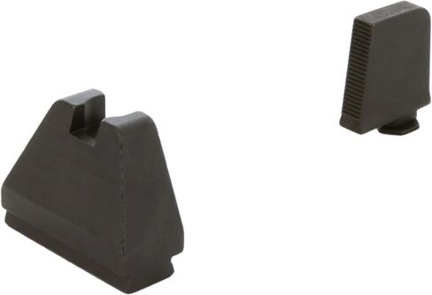 مجموعة رؤية AMERIGLO Optic المتوافقة مع Glock - 9XL طويل أسود مسنن .500 بوصة أمامي، أسود مسطح .600 بوصة خلفي in Kuwait