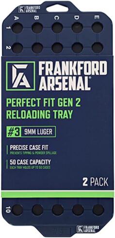 Frankford Arsenal Perfect Fit Reloading Tray for Convenient 50 Round Brass Storage, #3 in Kuwait