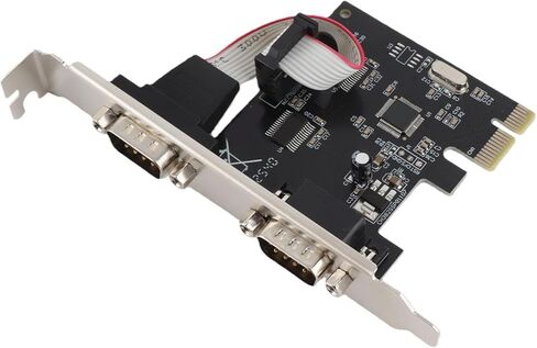 بطاقة وحدة التحكم المضيف التسلسلية Ciciglow PCIE مع منفذين RS232 لـ - رائعة للقياس الصناعي وإدارة الخدمات اللوجستية - واجهة PCIE X1 in Kuwait
