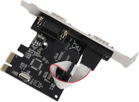 بطاقة وحدة التحكم المضيف التسلسلية Ciciglow PCIE مع منفذين RS232 لـ - رائعة للقياس الصناعي وإدارة الخدمات اللوجستية - واجهة PCIE X1 in Kuwait
