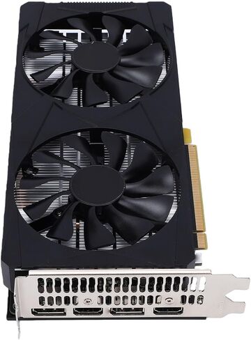 Bewinner 6GB GDDR6 Graphics Card 192 Bit PCIe 3.0 x16 Dual Fan GPU, Ray Tracing Support, 1080p 2K High FPS Performance, HDMI DisplayPort for Desktop Gaming PC in Saudi Arabia