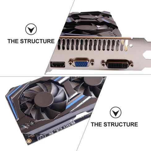 DOITOOL Gtx550ti 6gb Gddr5 192 Bit Graphics Card for Desktop Computer Gaming, Pci Interface Video Card with 192-bit Memory Interface, Computer Accessories for High-Performance PC in Kuwait