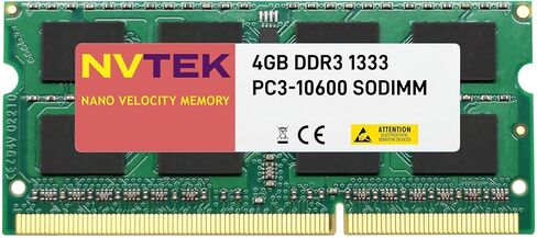 4GB (1X4GB) DDR3 1333MHz PC3-10600 SODIMM 2Rx8 1.5V 204-PIN ذاكرة الكمبيوتر المحمول غير ECC in Kuwait