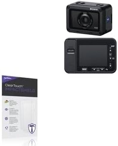 واقي شاشة BoxWave متوافق مع هاتف Sony RX0 - ClearTouch ImpactShield (عبوة من قطعتين)، واقي شاشة مرن لا يمكن اختراقه in Kuwait
