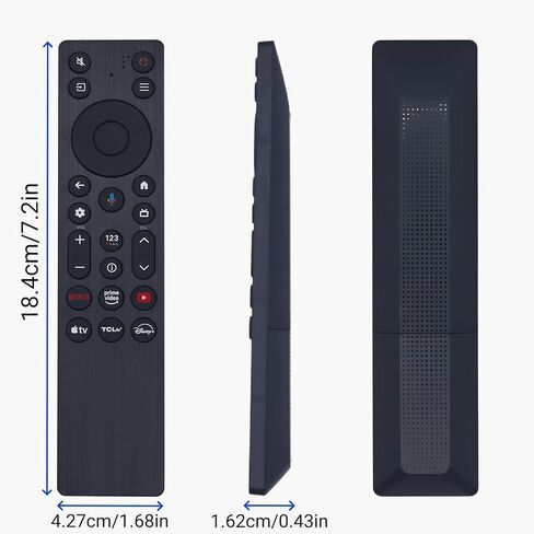 استبدال جهاز التحكم عن بعد الصوتي RC923A FMB1 الجديد لتلفزيون TCL QLED Mini LED 4K UHD Google Smart TV G0401-000267، متوافق مع سلسلة QM5K QM6K QM7K Q77K in Kuwait
