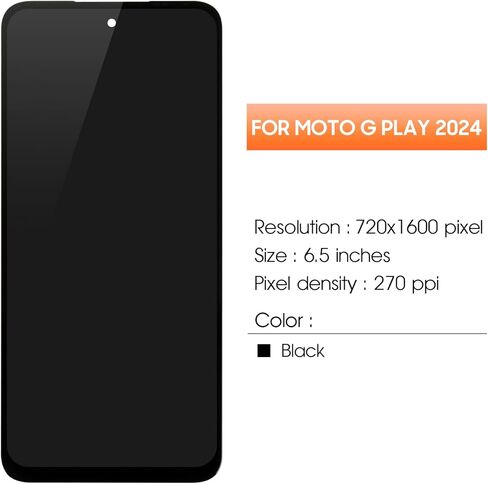AGCUT لـ Moto G Play 2024 استبدال الشاشة لـ Moto G Play 2024 شاشة LCD XT2413-1 XT2413-2 LCD محول الأرقام شاشة تعمل باللمس الجمعية إصلاح أطقم in Kuwait