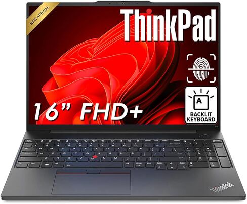 Lenovo ThinkPad E16 • 16 بوصة FHD+ كمبيوتر محمول للأعمال • Intel 10-Core i5-1335U (Beat i7-1255U) • ذاكرة وصول عشوائي (RAM) سعة 16 جيجابايت • محرك أقراص SSD سعة 256 جيجابايت • قارئ بصمات الأصابع • لوحة مفاتيح بإضاءة خلفية • Thunderbolt 4 • WiFi 6 • Win 11 in Kuwait