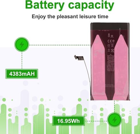 بطارية A3039 15 Plus 3.87V 5000mAh، متوافقة مع iPhone 15 Plus، تأتي مع أداة تركيب البطارية in Kuwait
