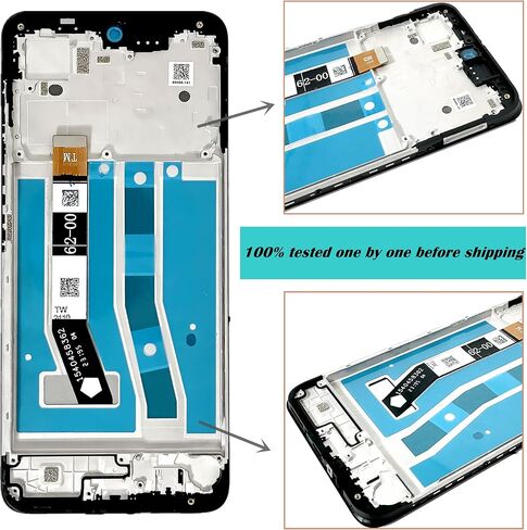 for Motorola G54 Screen Replacement for Moto G54/G14 LCD Screen Replacement Black with Frame for G54/G14 XT2343-1 XT2343-2 Display Touch Screen Assembly Repair Parts in Kuwait