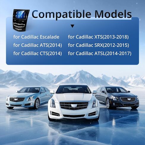 استبدال نظام عرض شاشة تعمل باللمس CUE لكاديلاك ATS ATSL XTS CTS SRX Escalade راديو ستيريو للسيارة ومعلومات صوتية وترفيهية مع Carplay Android Auto WiFi GPS Navigation مقعد مهواة ومسخن in Kuwait