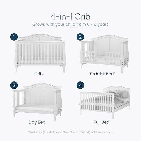Child Craft Camden 4-in-1 Lifetime Convertible, Cool Gray in Saudi Arabia