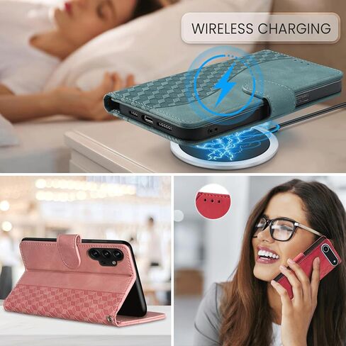 for Motorola Moto G Power 2024 Wallet Case with Card Holder, RFID Blocking Credit Slots Kickstand Shockproof Phone Cover Fit for Moto G Power 2024 Phone Case Purple in Saudi Arabia