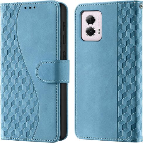 for Motorola Moto G Power 2024 Wallet Case with Card Holder, RFID Blocking Credit Slots Kickstand Shockproof Phone Cover Fit for Moto G Power 2024 Phone Case Purple in Saudi Arabia