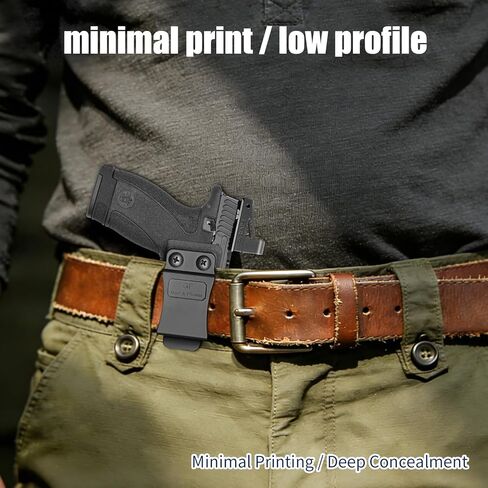 حافظة IWB لـ Smith & Wesson Bodyguard 2.0 (.380)، S&W BG 2.0 حقيبة مخفية للحمل داخل حزام الخصر، قطع بصري، احتفاظ قابل للتعديل وغير قادر، حافظة Bodyguard 2 ذات مظهر نحيف in Kuwait