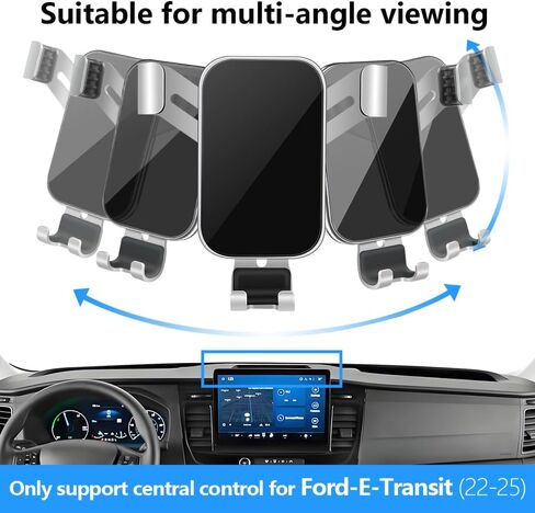 Car Phone Holder for Ford E-Transit Cargo Van 2022-2026 and Transit Passenger Van HD-XLT/XLT 2023-2026【 12 inch Touch Screen 】 Auto Interior Accessories Best Cell Phones Mount Cellphone Stand in Kuwait