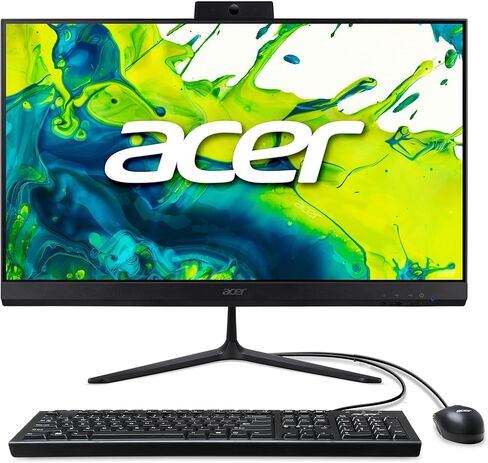 acer Aspire C27 AIO Desktop | 27" Full HD IPS 120Hz Display | AMD Ryzen 7 5825U Octa-Core Processor| AMD Radeon Graphics | 16GB DDR4 | 1TB SSD | Wi-Fi 6E | Wireless Keyboard & Mouse | C27-2G-UR17 in Kuwait
